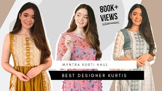 MYNTRA Designer Kurti Haul  Online Designer Kurtis  Myntra Kurti Haul  Online Kurti Shopping Haul [upl. by Llemar]