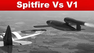 Spitfire vs V1 Flying Bomb  World War 2 Stories [upl. by Graf776]