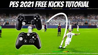 PES 2021  Free Kicks Tutorial How to Score a Free Kick like an Expert  HD [upl. by Ahsirt]