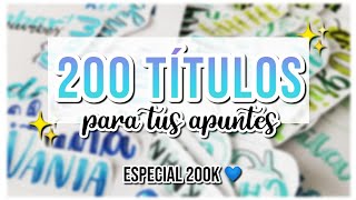 200 TITULOS fáciles con lettering  ESPECIAL 200K  Nombres con lettering DanielaGmr ♥ [upl. by Asenab348]