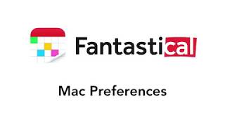 Fantastical  Mac Preferences [upl. by Gautea]