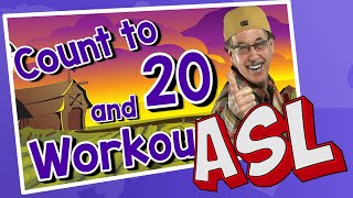 Count to 20 and Workout  ASL Version  Jack Hartmann Counting Song [upl. by Hylan973]