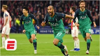 Tottenham storm back vs Ajax Lucas Mouras hat trick sends Spurs into UCL final  Champions League [upl. by Ashleigh]