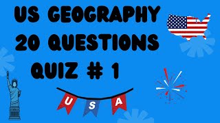 US Geography Quiz 20 Questions [upl. by Nevs852]