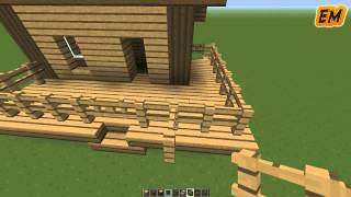 MINECRAFT Como hacer una casa bonita y sencilla  Tutorial de Construccion [upl. by Lupee509]