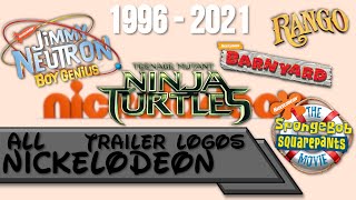 All Nickelodeon Trailer Logos 19962021 [upl. by Ecirtnahs]