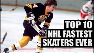 Top 10 NHL Fastest Skaters Ever [upl. by Erlond397]