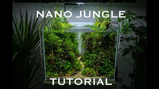 Aquascaping tutorial  AMAZING Hightech NANO JUNGLE tank [upl. by Penny887]