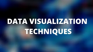 Basic Data Visualisation Techniques  Data Visualization  Data Science [upl. by Fogg]