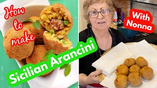 How to make Sicilian Arancini with Nonna Yolanda [upl. by Bergquist]