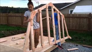 DIY shed 10x12 barn style [upl. by Sakram]