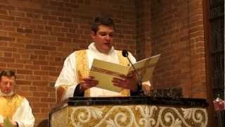 Exultet English at the Easter Vigil Sung by Deacon Matthew Stehling [upl. by Tirzah549]