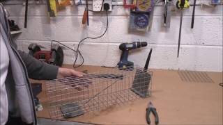 HOMEMADE DIY RAT OR MINK CAGE TRAP [upl. by Fitzsimmons234]