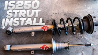 IS250 Front Strut Install Replacement [upl. by Lazare]