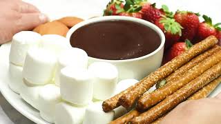 2 Ingredient Chocolate Fondue Recipe [upl. by Rosie]