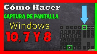 Como Tomar Captura de Pantalla en Computadora ✅ Windows 10 Windows 7 y 8 [upl. by Margalo201]