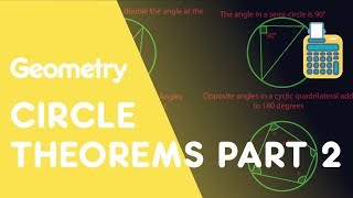 Circle Theorems Part 2  Geometry amp Measures  Maths  FuseSchool [upl. by Nauq]