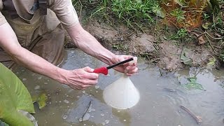 Burning Methane in Alabama Swamp [upl. by Utica496]