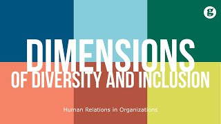 Dimensions of Diversity and Inclusion [upl. by Nohtanoj]