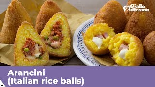 ARANCINI RICE BALLS  Original Italian Recipe [upl. by Manara]