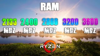 2133MHz vs 2400MHz vs 2666MHz vs 3200MHz vs 3600MHz RAM on Ryzen [upl. by Carie]