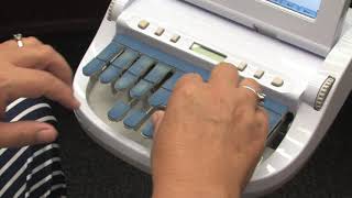 Video How a court reporter uses a stenotype machine [upl. by Saeger]