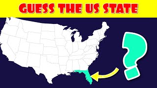 Guess the US State on the Map [upl. by Ennagrom]