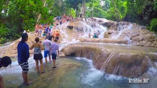 HD Climbing Dunns River Falls  Jamaicas most famous Falls [upl. by Aihseyt]