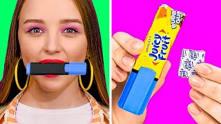 HOW TO SNEAK FOOD INTO CLASS  Funny Food Hacks And Tricks by 123 Go Live [upl. by Sloatman]