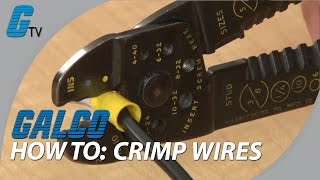 How to Crimp Wires  Basic Tips on Crimping  Galco [upl. by Einra605]