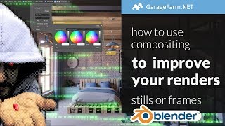 How to use blenders compositor to improve a rendered frame sequence tutorial [upl. by Pappas565]