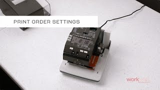 uPunch CR1000  Print Order Settings [upl. by Bandler]