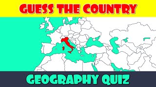 Guess the Country on the Map Quiz [upl. by Wight967]