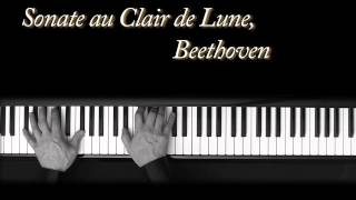 Au Clair de Lune  Beethoven  Piano  Moonlight Sonata  Op27 No2 [upl. by Broeker196]