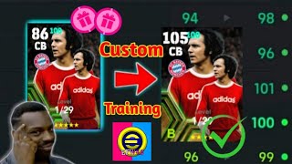 How To Train F Beckenbauer In eFootball 2024 MobileBeckenbauer Max Level Training Guide efootball [upl. by Kirimia]