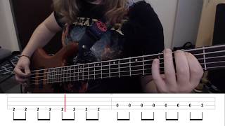 A Tout Le Monde  Megadeth Bass Cover With Tabs [upl. by Pacificas]