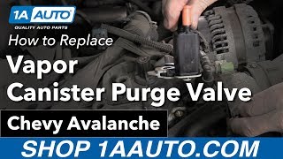 How to Replace Vapor Canister Purge Valve 0406 Chevy Avalanche [upl. by Backer]