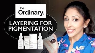 The Ordinary Layering for Hyperpigmentation DOCTOR V Skin of colour [upl. by Munt931]