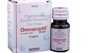 omnacortil drops 5mg uses  omnacortil drops uses in hindi  omnacortil drops prednisolone [upl. by Elephus]