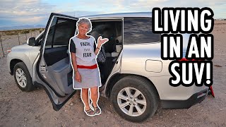 How to Live Fulltime in an SUV Toyota Highlander Camper Tour [upl. by Nedloh]