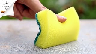 15 Ideas to Use Sponge You Should Know  Thaitrick [upl. by Einahpats]