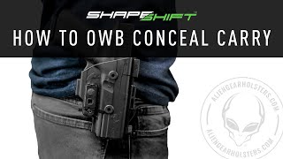 How to Use an OWB Holster for Concealed Carry [upl. by Downe]