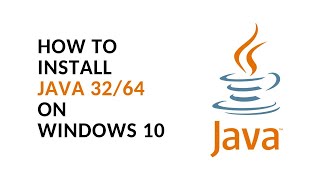 How to Install Java 3264 on Windows 10 [upl. by Derinna798]