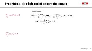 171 Systèmes de points matériels [upl. by Anual]