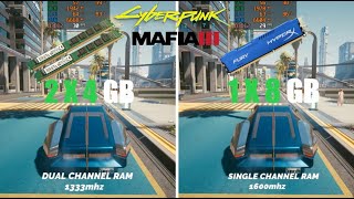 Single Channel 1600MHz vs Dual Channel 1333MHz RAM Test  Which is Better [upl. by Jacobsen]