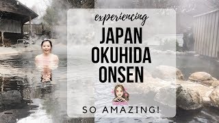 TAKAYAMA  EP 10  Relaxing in Onsen Hot Spring Bath quotBuffetquot in Okuhida [upl. by Buseck]