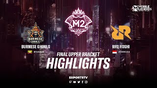 RRQ Hoshi vs Burmese Ghouls Highlights M2 World Championship 2020 Playoffs  Burmese Ghouls vs RRQ [upl. by Eldreeda]