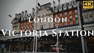 London Victoria Station Walk Through England 4K [upl. by Baylor227]