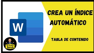 Como Crear un Índice en Word 365 TABLA DE CONTENIDO [upl. by Helga]