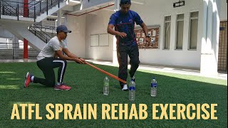 ATFL Sprain Rehab Exercise [upl. by Anuska]